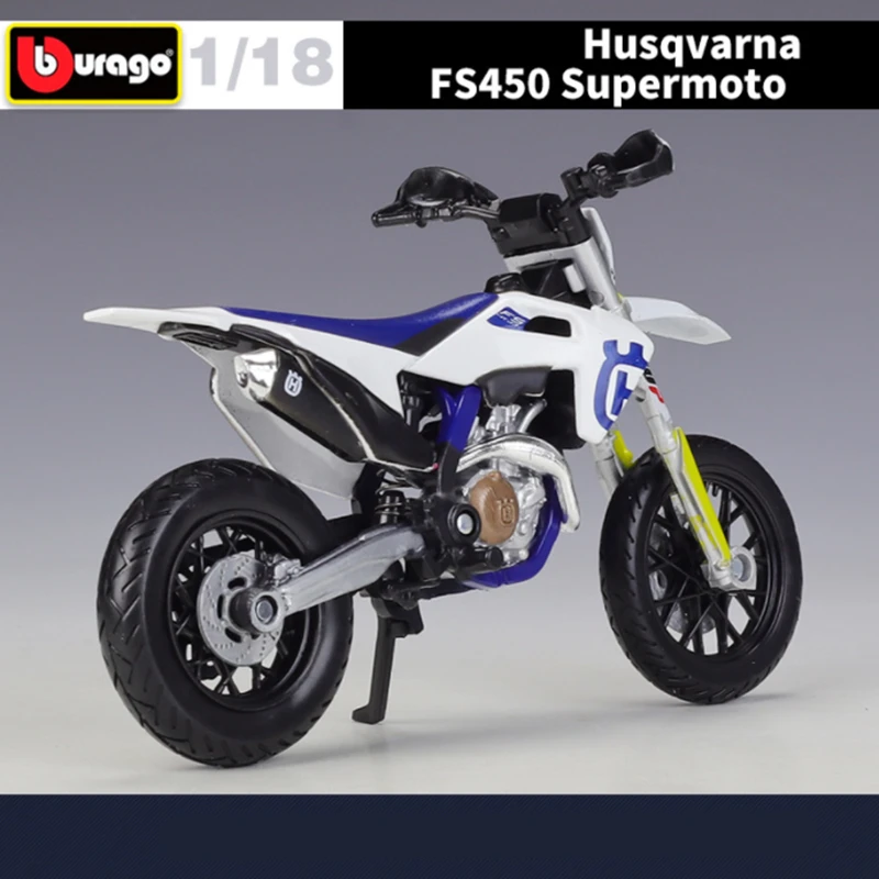 Maisto 1:18 Husqvarna FS450 Supermoto Alloy Racing Motorcycle Model Diecast Metal Motorcycle Model Collection Childrens Toy Gift