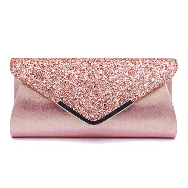 TRSYPHXM 2025 new European and American PU glitter women's handbag, handbag, makeup bag, dinner bag