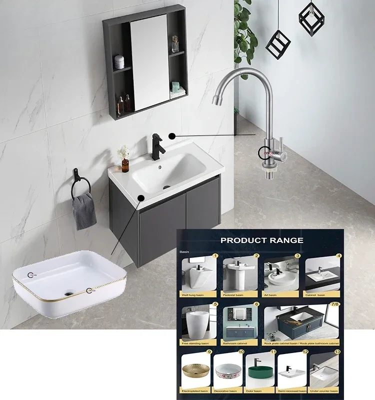 Home project design bathroom furniture using modern bathroom vanity