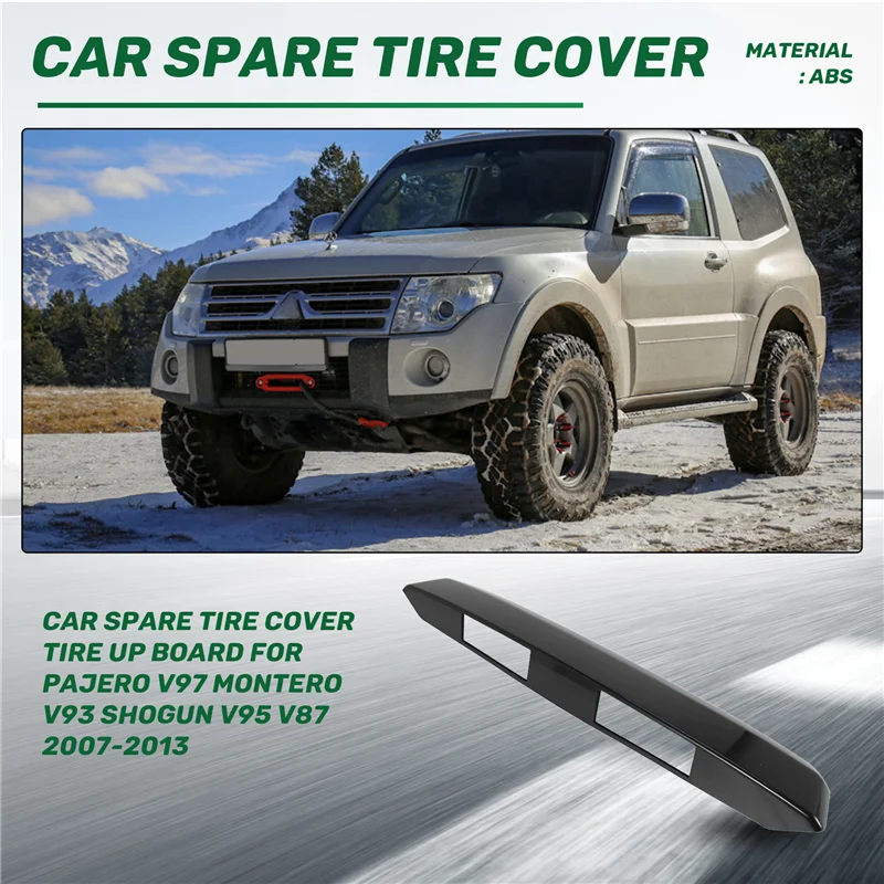 

A21F-Car Spare Tire Cover Tire Up Board For Mitsubishi Pajero V97 Montero V93 Shogun V95 V87 2007-2013