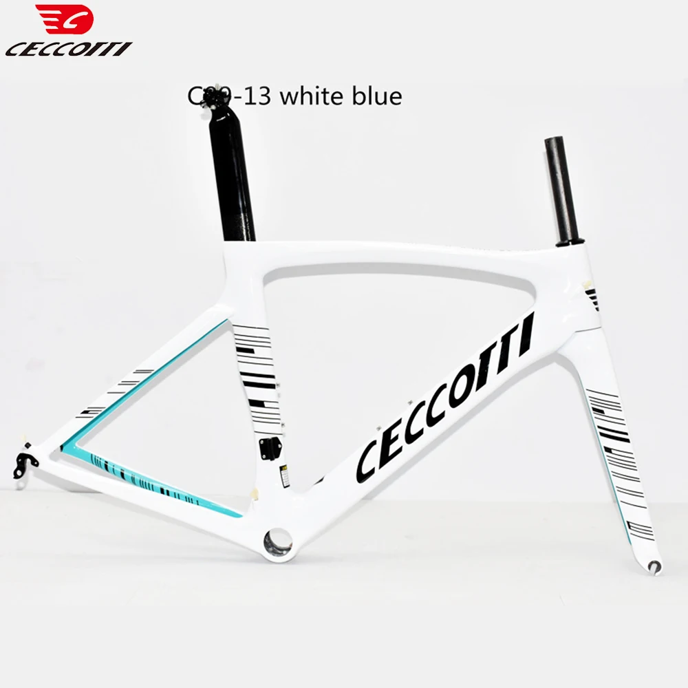 CECCOTTI-Ultralight UD Carbon Fiber Road Bike Frame, Racing Bicycle Frameset, Zero Profit, Aero Design Framework