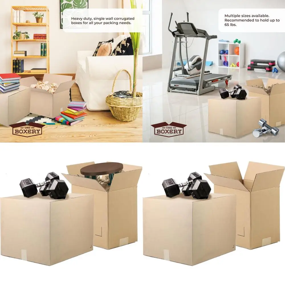 

25-Pack 18x16x14 Heavy Duty ECT44 Brown Corrugated Cardboard Boxes for Shipping, Packing, Moving, Storage & Recycling - Made in