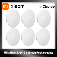 Xiaomi Mijia Night Light 3 Version 600mah Rechargeable Motion Sensor Adjustable Brightness Smart Human Light Sensor Night Lamp