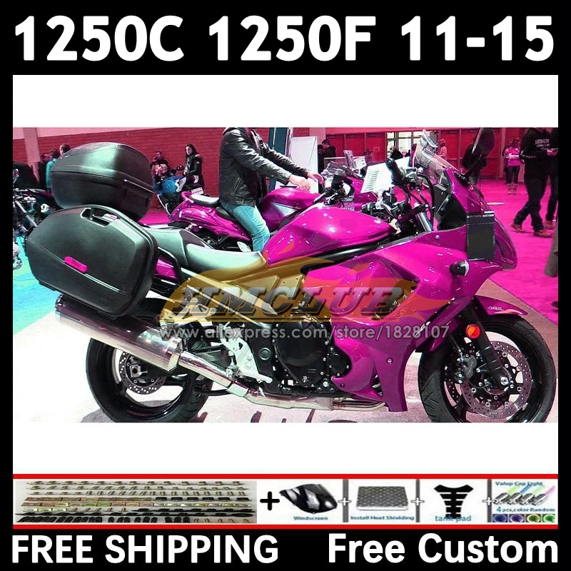 Bandit For SUZUKI GSX1250F GSX1250 FA C 11 12 13 14 15 35No.60 rose glossy GSXF1250 GSX1250C 2011 2012 2013 2014 2015 Fairings