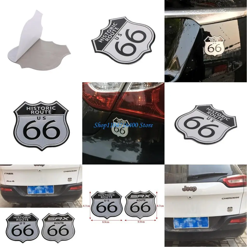 

y1gd 3D Car Badge Sticker Decal Metal For US