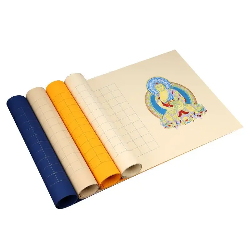 Batik Calligraphy Work Xuan Paper Buddhist Scripture Small Regular Script Rice Paper Buddhist Handwriting Practice Xuan Paper