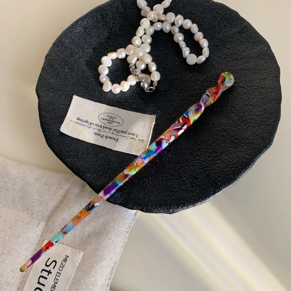 Spinka do włosów octanowa Klasyczny kolor Elegancki temperament Kulka Klips do włosów Modna spinka do włosów Akcesoria do włosów dla dziewczyn