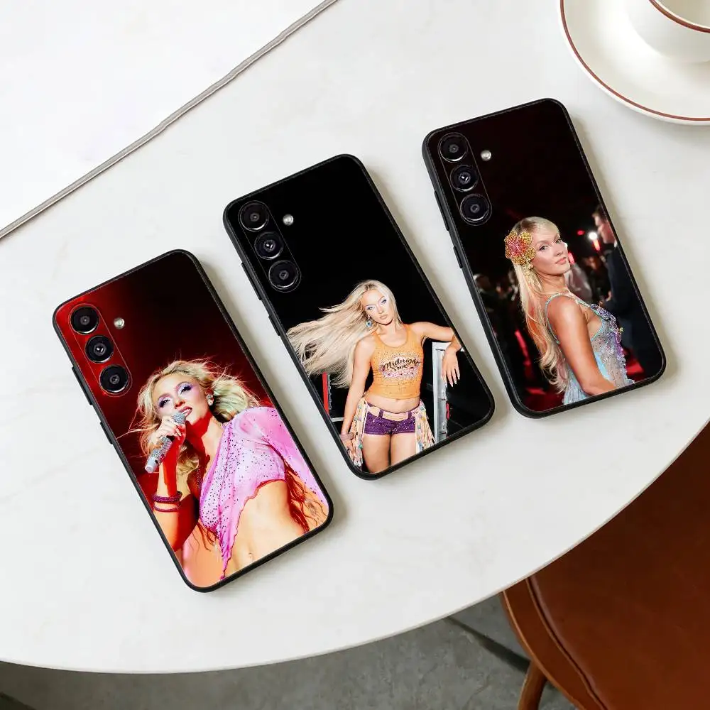 

Singer Zara Larsson Midnight Sun Phone Case For Samsung Galaxy A20,21s,22,31,32,52,53,72,73,80,91 Soft Black Shell