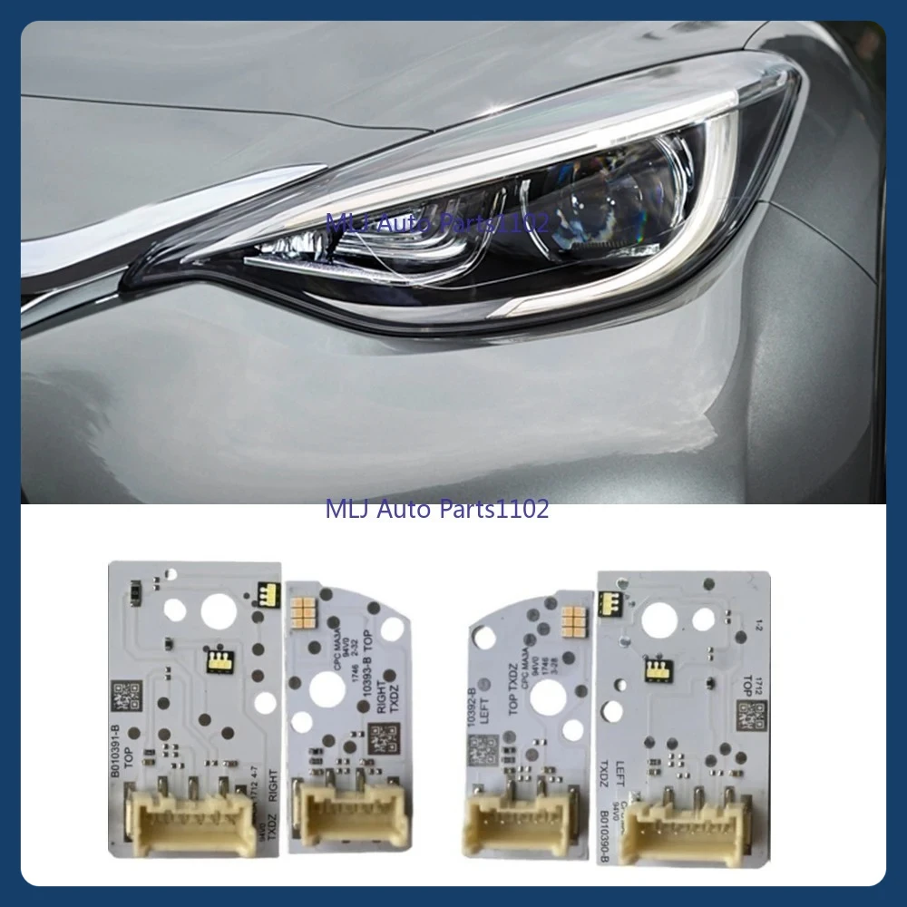 

New For Infiniti Q30 Daytime Running Light Led Boards Super Bright QX30 Angel Eyes DRL Turn Signal LED Chips B010391-B B010390-B