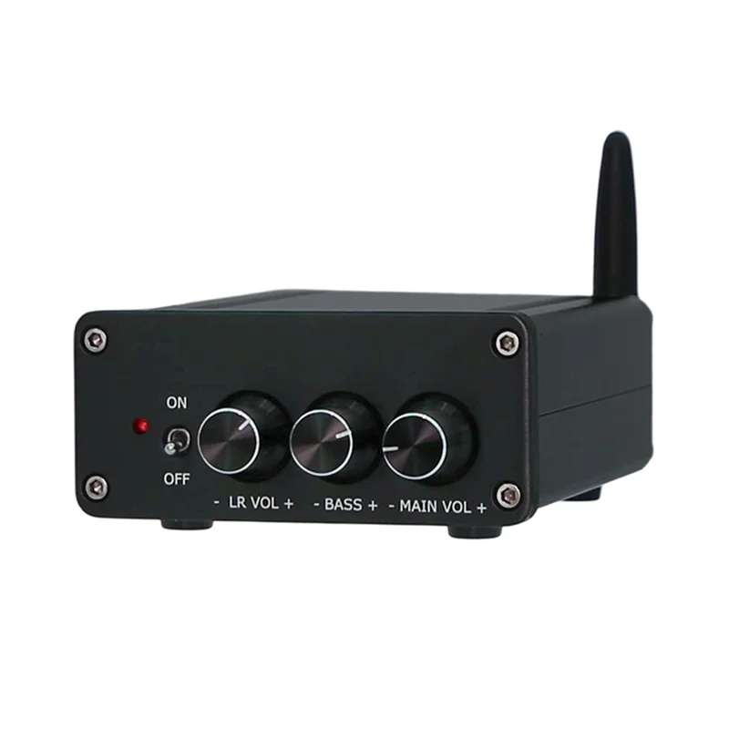 AS95-HIFI Amplifier ES9023 Decoder Small Desktop Digital 50Wx 2+100W Class D Digital Amplifier