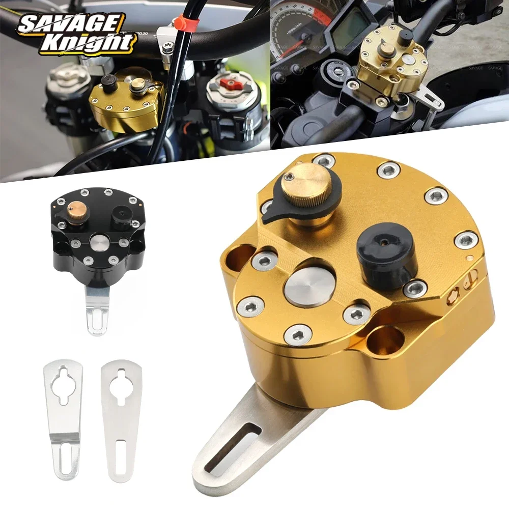 Adjustable Motorcycle Steering Damper Stabilizer Universal Accessories For YAMAHA KAWASAKI HONDA SUZUKI Steering Stabilizer Moto