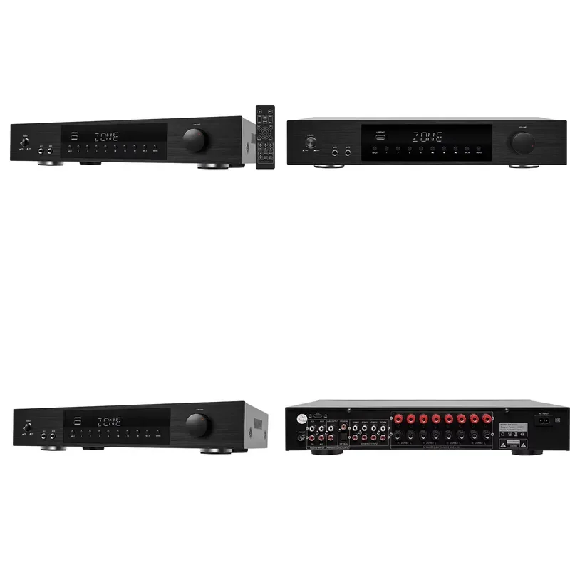 

High Power D Class 4-Zone 8-Channel Multi-Zones Digital Audio Amplifier Connect Ceiling Speakers