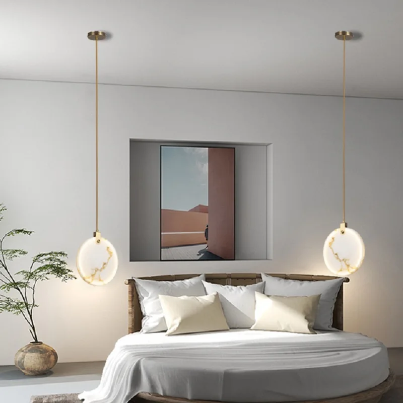Lampadario lungo nordico Bougeoir Luxury Rattan Kitchen Gold Led lampada a sospensione moderna per la decorazione