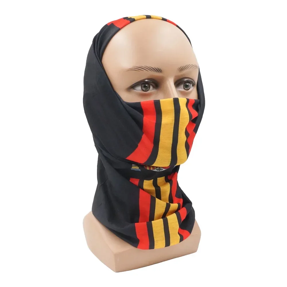 Spanish Flag Pattern Bandana Outdoor Sport Cycling Hiking Headscarf Flag of Spain Neck Cover Gaiter Unisex Riding Balaclava Mask