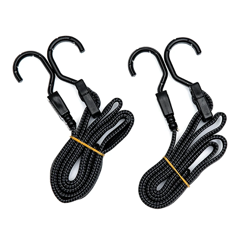 1.2M Bike Elastic Binding Rope Bike Luggage Strap Adjustable Bungee Cords With Hooks Bungee Rack Straps For Bicycle