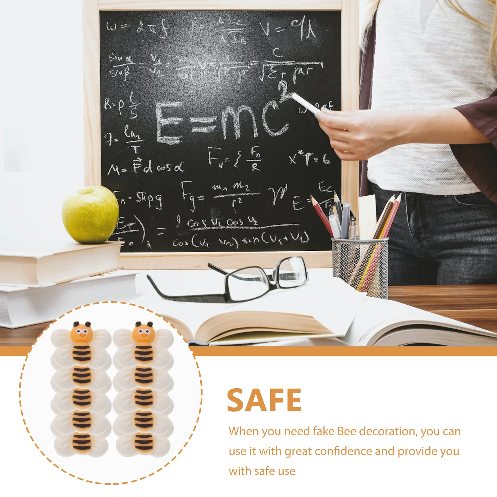 

10Pcs Magnets Refrigerator Stickers Fake Bee Decors Home Decorative Gifts Kitchen Magnets Home Stickers