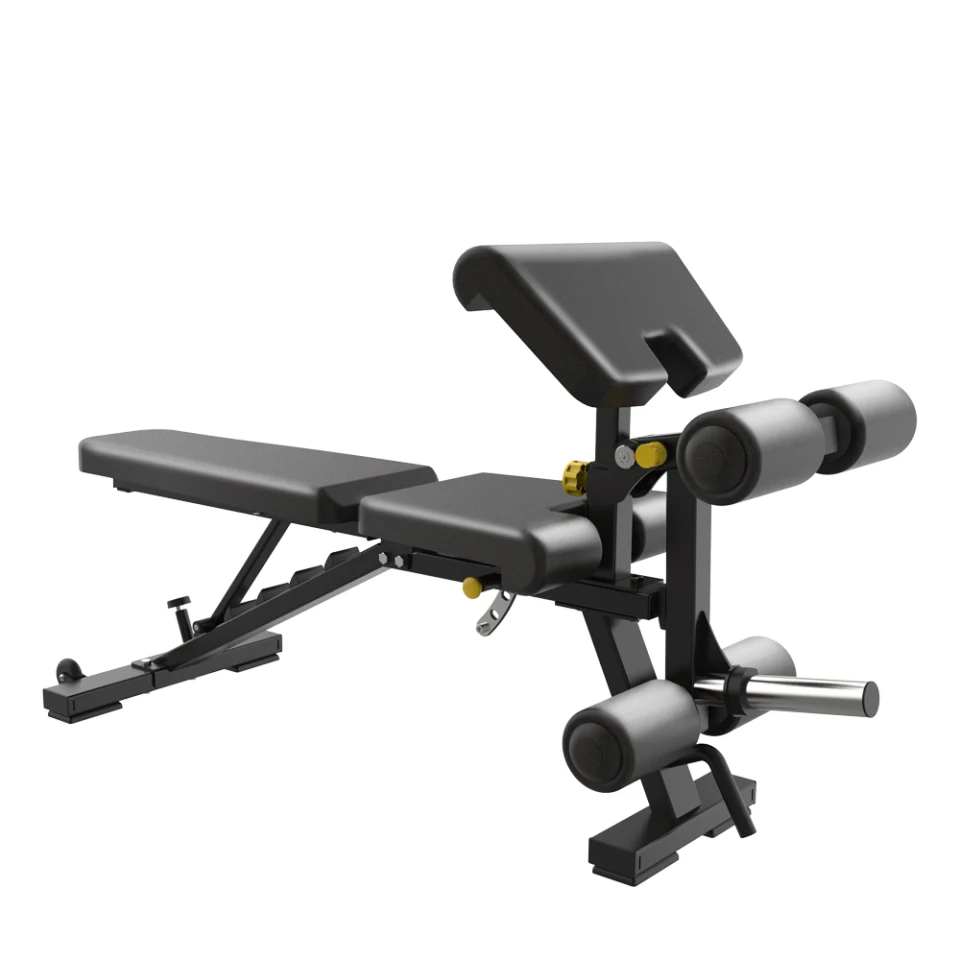 

Factory High Quality Multi Functional Biceps Leg Curl Leg Extension Adjustable Bench Gym Fitness Equipment