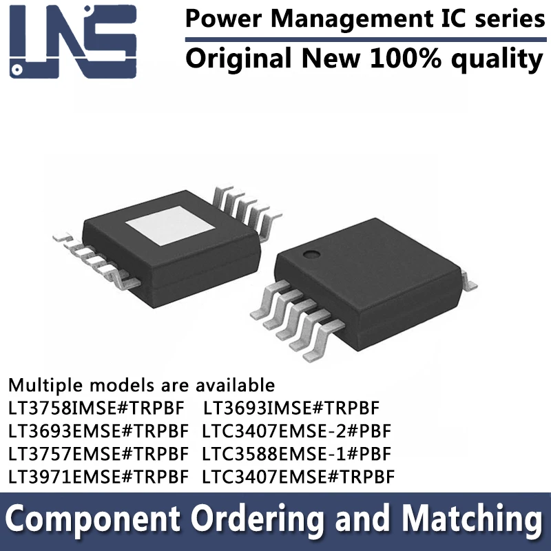 1PCS LT3693EMSE LT3693IMSE LT3757EMSE LT3758IMSE LTC3407EMSE LTC3407EMSE-2#PBF LTC3588EMSE-1#TRPBF MSOP-10 Power Management IC