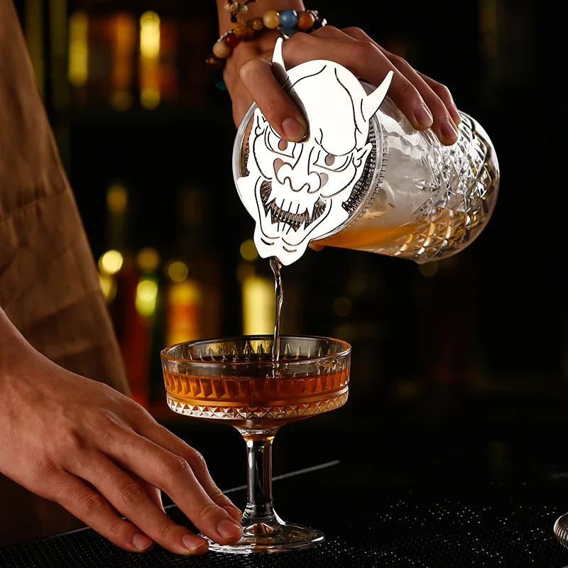 

Cocktail Strainer Hawthorne Strainer with Ghost /Star Ship Stainless Steel Barware