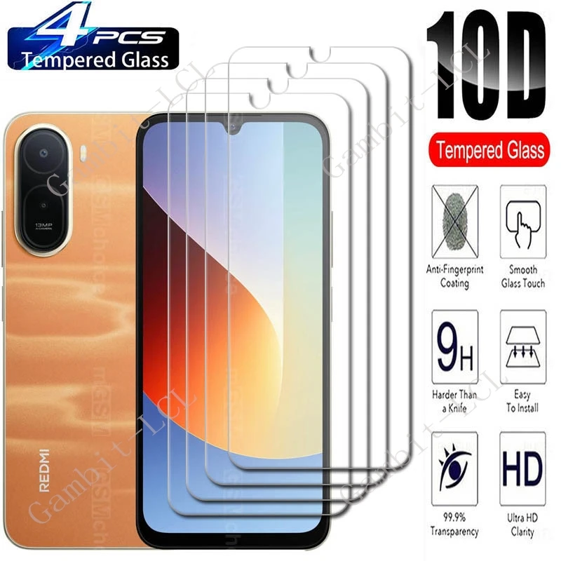 

4PCS For Xiaomi Redmi A7 Pro Screen Protective Tempered Glass ON RedmiA7Pro Poco C85x C85 PocoC85 Protection Cover Film