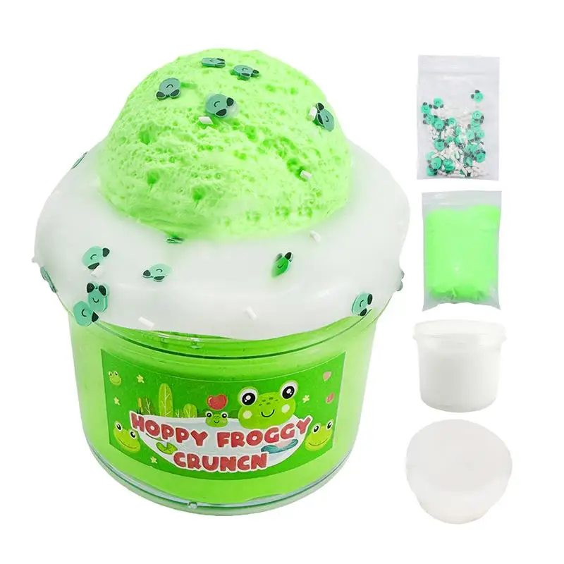 

Green Frog Stress Toy Stress Reliever Sensory Sludge Toys Educational Toys Scented Green Frog Sludge Non-Sticky DIY Goodies Bag