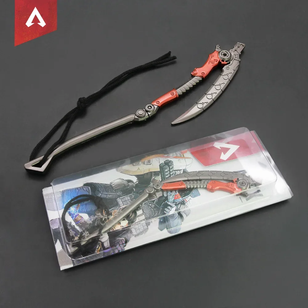 Apex Legends Revenant Heirloom 22cm Toten Mann der Kurve Spiel Sichel Schwerter Japanische Katana Keychain Metall Waffe Geschenk Kinder spielzeug