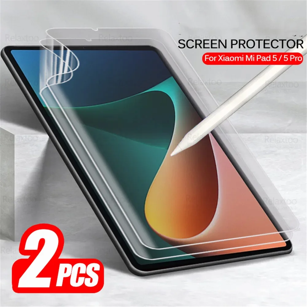 

2pcs Drawing Film For Xiaomi Pad 5 Pro Screen Protector Mi Pad5 5Pro MiPad5 Full Curved Write Paint Matte Soft Film Not Glass