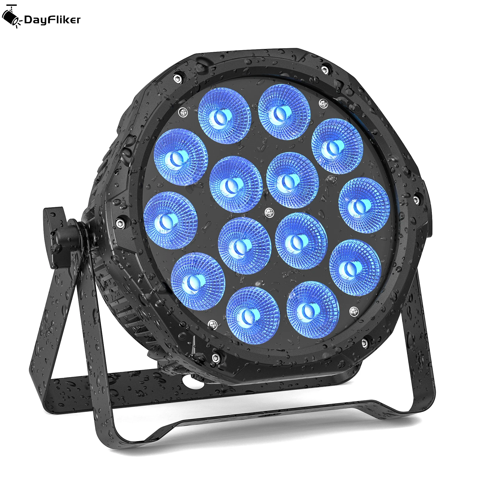 

Светодиодный прожектор DayFlicker RGBW 4-в-1 для уличной сцены, DMX512 4/8CH, для Рождества, церкви, ночного клуба, дискотеки, свадьбы, бара