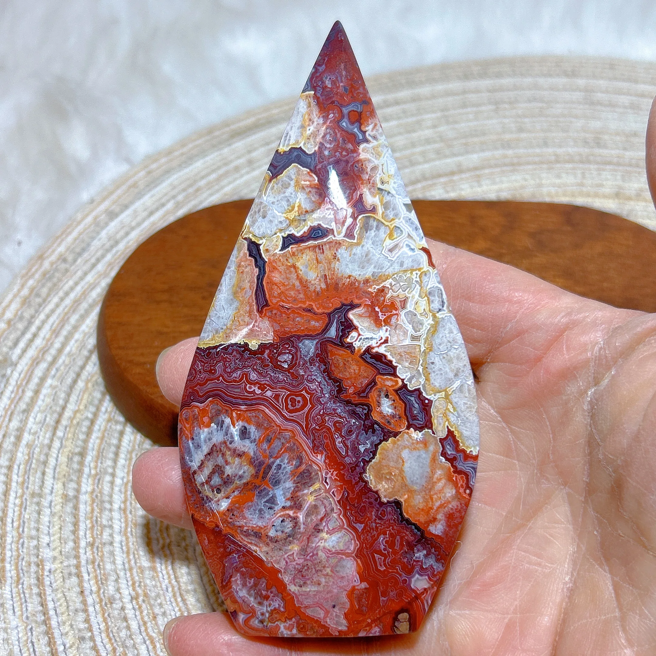 Natural Crystals Mexico Agate Free Form Painting Colorful Healing High Quality Energy Mineral Home Decorations Room Decor Gift