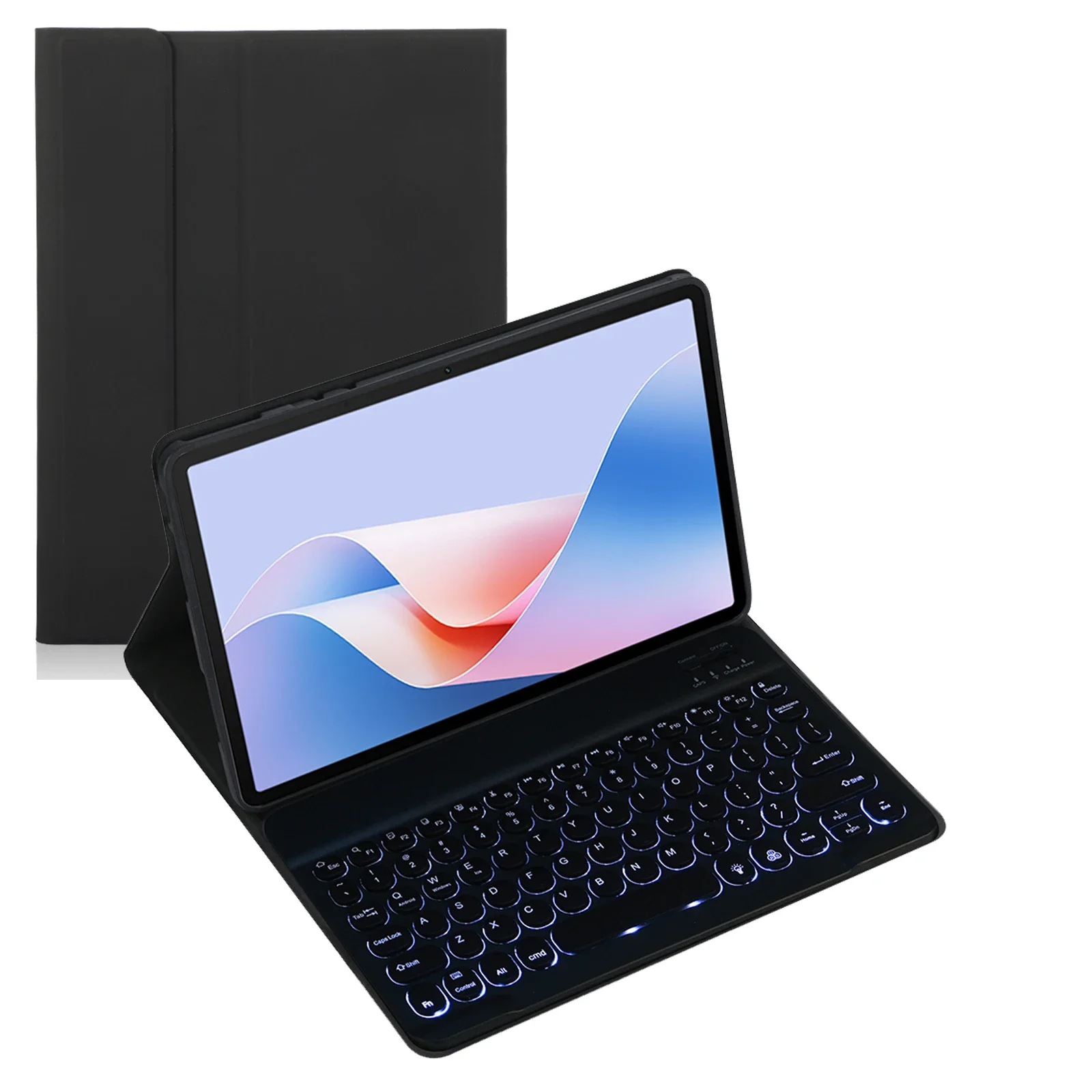 

Rounded Keyboard Case for Lenovo YOGA Pad Pro 2025/Pad Pro 12.7inch Tablet Detachable Wireless Circular key Keyboard Cover