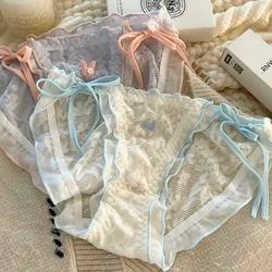 Lacing Sexy Cute Lovely Sweety Lolita Princess Style Underwear Stretch Ruffle Women's Panties Lace Low Waist Cosplay Breifs