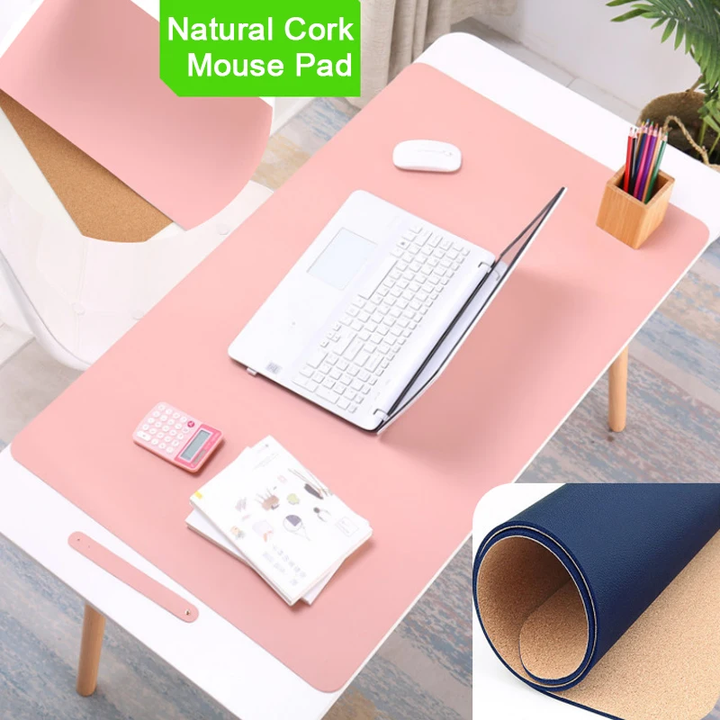 

Large Mouse Pad Cover Office Bedroom PC Computer Mousepad XXL Desktop Desk Pad Mause Mat Cushion Antifouling Waterproof PU+Cork