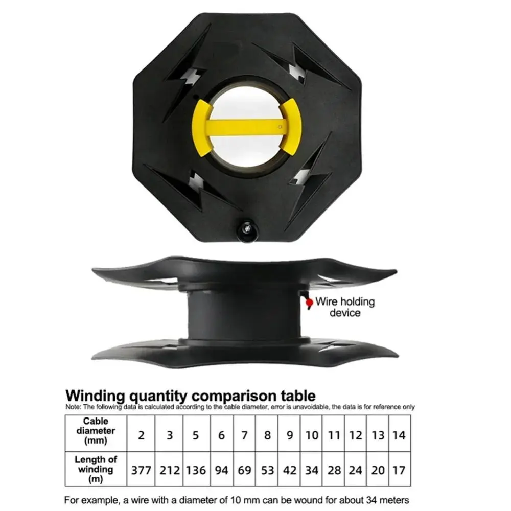 1 шт., аккуратная катушка для кабеля с защитой от давления, проводной диск, воздушный диск, удлинитель проводов, коллектор, катящаяся линия, линия сбора кабелей для посуды