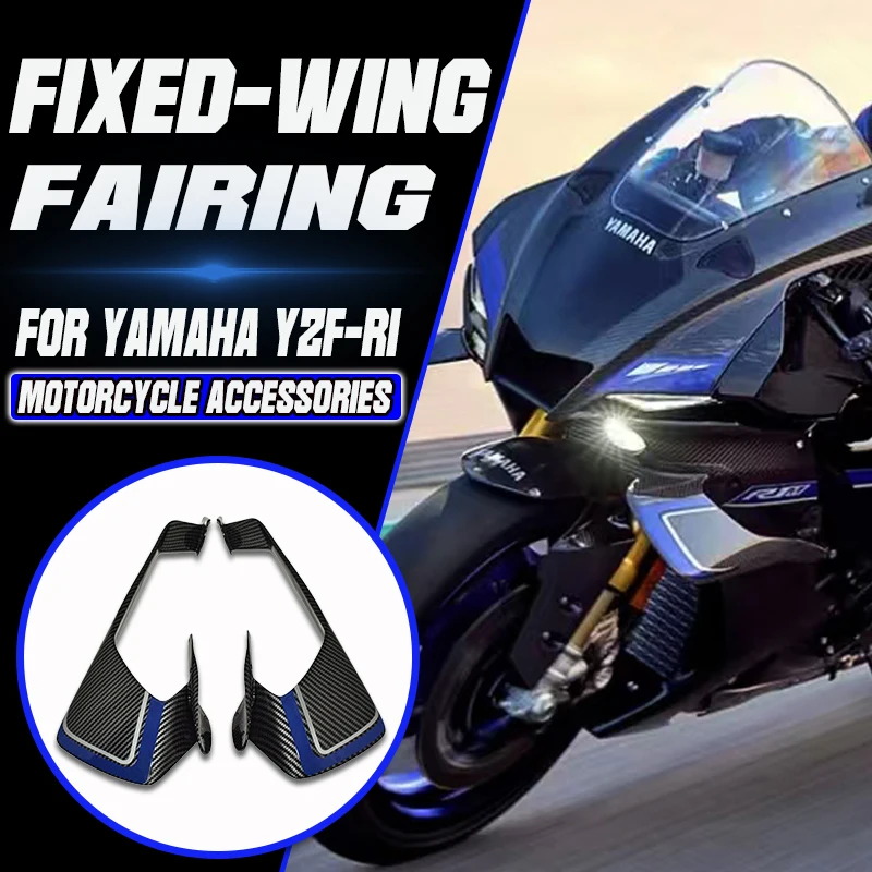 

For Yamaha YZF-R1M YZF-R1 R1 R1M 2020 2021 2022 2023 2024 2025 New Motorcycles Winglet Parts Fairing Fixed Wing Accessories Kits