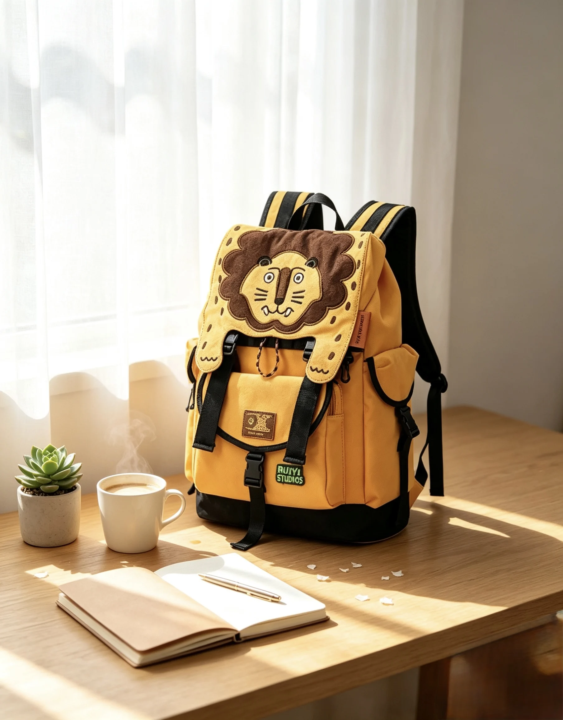 RUOYUSTUDIO original design large-capacity commuting mountaineering fitness travel computer backpack.