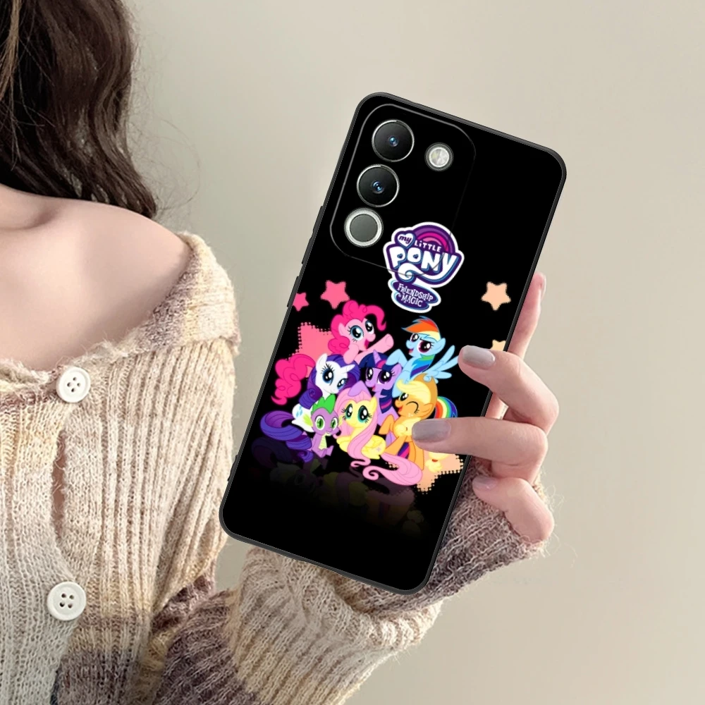 Cute Little Pony Mobile Cell Phone Case for VIVO Y95 Y93 Y31 Y20 V19 V17 V15 Pro X60 NEX Black Soft Phone Cover Shell