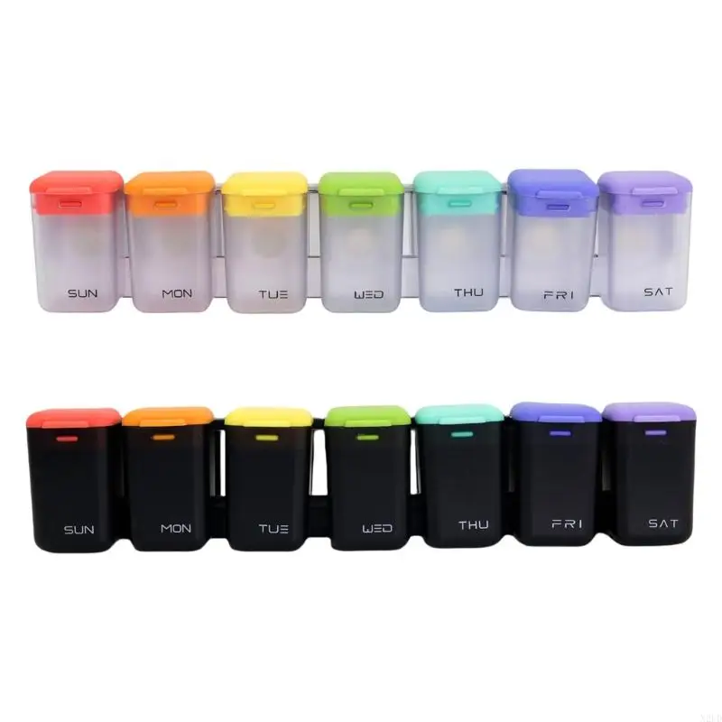 Dispenser Travel Friendly Organiser Attachment Spacious Storage Box For Daily Medication N2UD