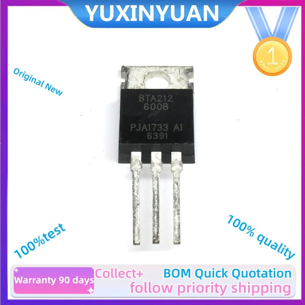 10PCS/LOT  BTA212-600B  BTA316-800B  BTA208-600E  BTA12-600BW   BTA416Y-800B  BTA312-600B TO-220 MOS FET chip 12A/600V SMD Triac