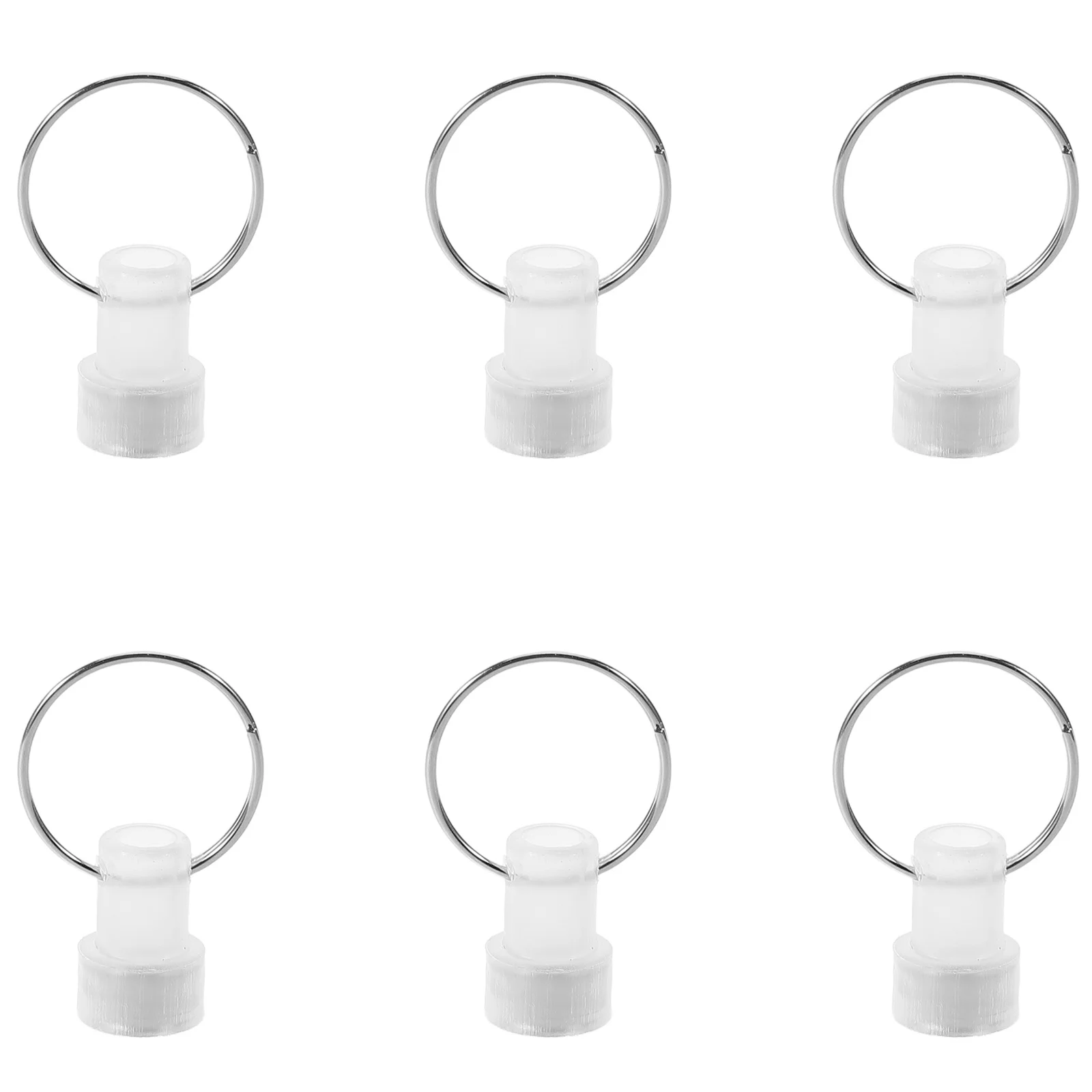 

6 pcs Reusable Plastic Pendants Helium Holders Wedding Birthday Party Decorations Magnetic Center Weight Supplies