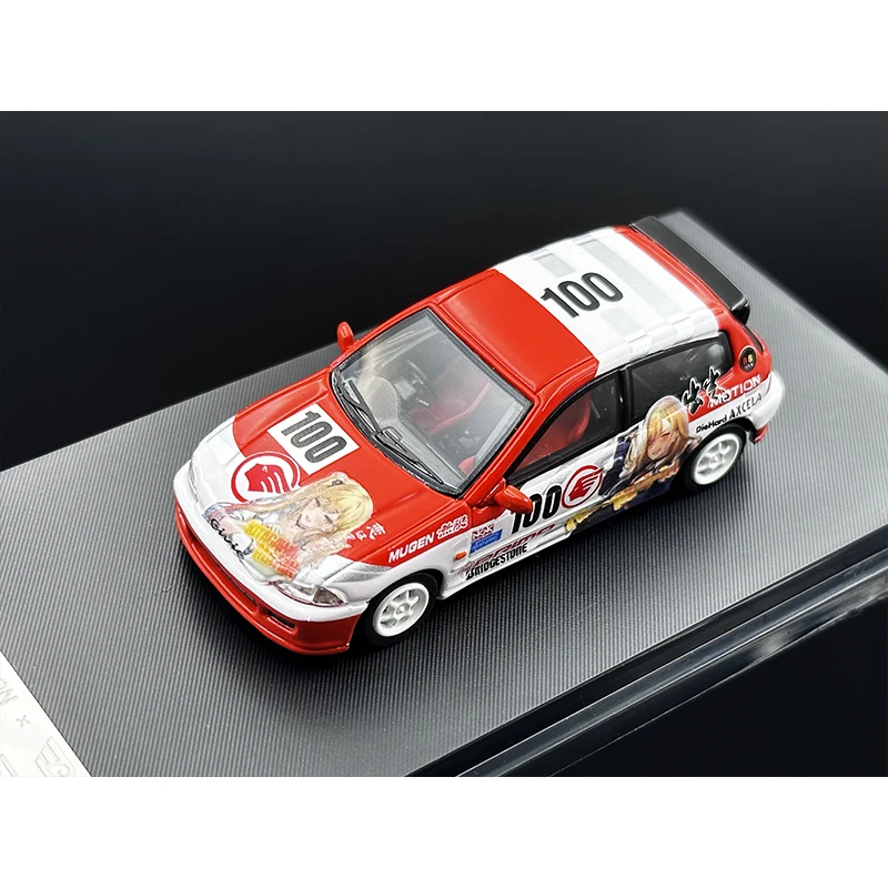 SW In Stock 1:64 EG6 Itasha V2 Diecast Diorama Car Model Collection Miniature Toys Street Weapon