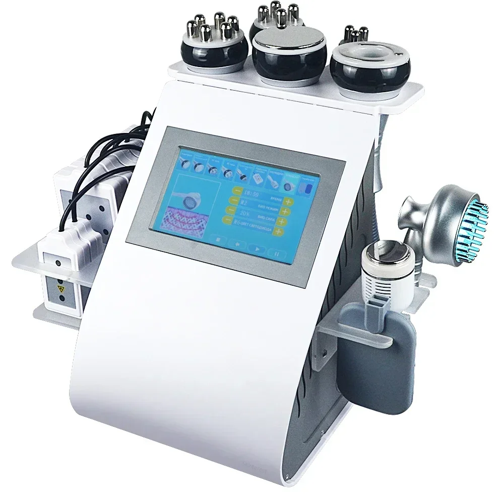 Appareil de Énergie 9 en 1 à Cavitation Ultrasonique, Appareil de Mise en Forme du Corps, Lipo, Lase, Amincissant, Brûle Graisses, Lifting, Resserre la Peau, Spa, 40K