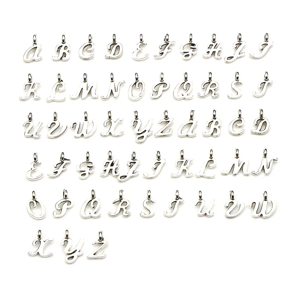 

52 Pcs Charms Pendants Silver Jewelry Making Pendants Plated Jewelry Making Supplies Accessories DIY Gifts Special Occasions