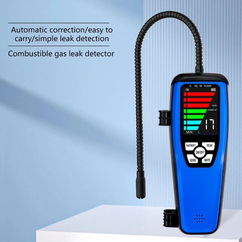 Portable HVAC Leak Detectors Halogen Gas Combustible Gas Leak Detectors Refrigeration Gas Combustible Gas Leakage Analyzers