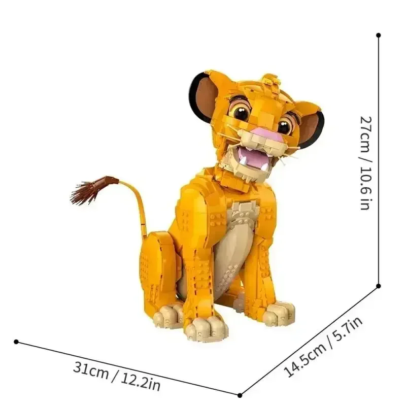 2026 New Arrival The Lion King Simba baby lions Decoration Building Block Series Adult Christmas gifts image 3