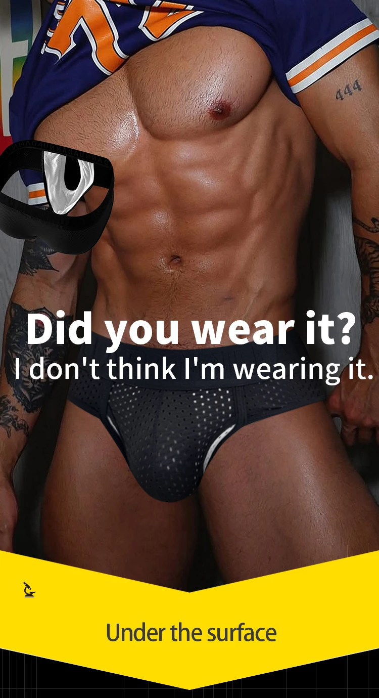 Calzoncillos de Verano y Primavera para Hombre, Diseño con Bolsillo Separado, Malla Transpirable, Ropa Interior Deportiva Delgada y Fresca para Hombre