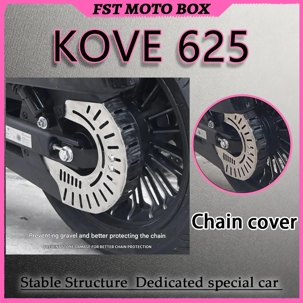 FOR KOVE 625V CNC Aluminum Alloy Pulley Protective Cover Front Sprocket Chain Decorative Ventilated Accessory for Motorcycle