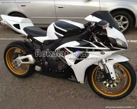 For Honda 2006 2007 CBR1000RR 06 07 CBR 1000RR White Black Aftermarket Motorcycle Fairing Kits (Injection molding)
