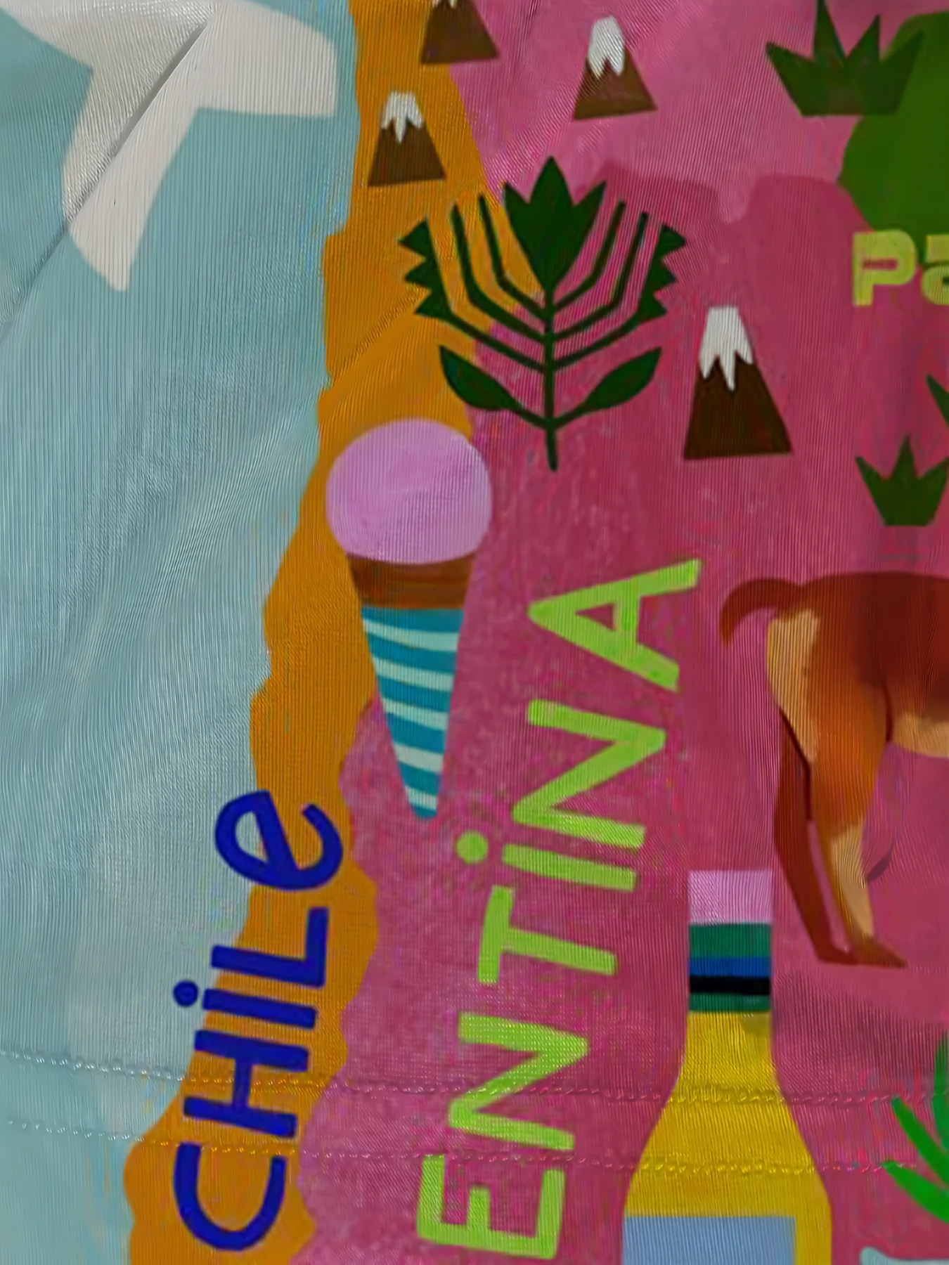 تي شيرت رجالي بطباعة ثلاثية الأبعاد لكامل الجسم من أمريكا اللاتينية - البرازيل والمكسيك وأعلام الأرجنتين والعلامات المميزة (Christ the Redeemer، Llama #4