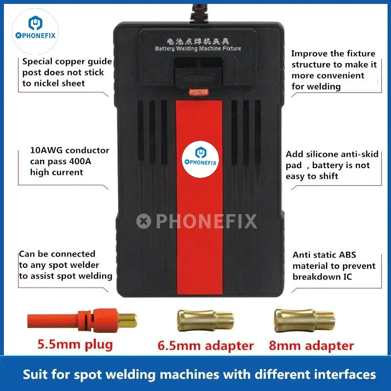 Phoneffix W23 Draagbare Batterij Puntlassen Machine Armatuur Voor Iphone X 11 12 13 14Promax Android Batterij Solderen Reparatie Tool