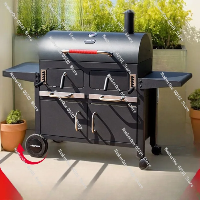 Household Outdoor Grill Non-smoking American Large Stove Charcoal Villa Grill